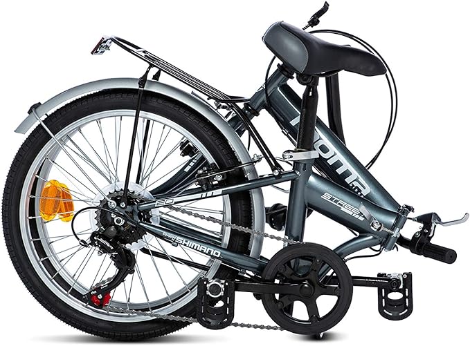 bicicleta plegable barata moma street 6 velocidades marchas