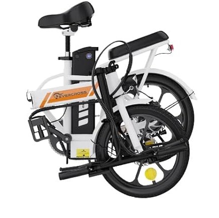 Bicicleta electrica plegable evercross plegada